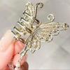 1Pcs Fashion Butterfly Tassel Openwork Pearl Hair Claws For Women Hair Accessories