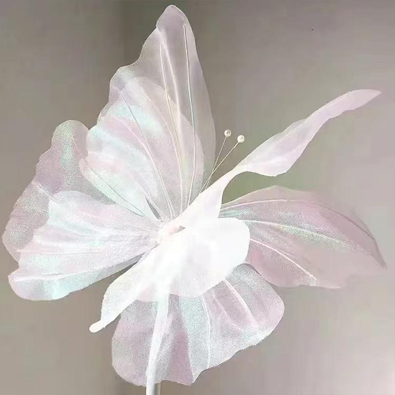 3D Large Lifelike Simulation Butterfly 50cm 1Pcs Waterproof Decor for Wedding Outdoor Lawn Birthday Festival Decoration