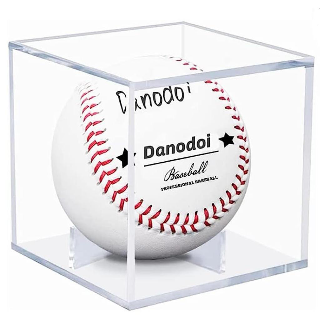 Premium UV-Proof Acrylic Baseball Display Box - Clear Square Signed Ball, Souvenir & Collectible Holder