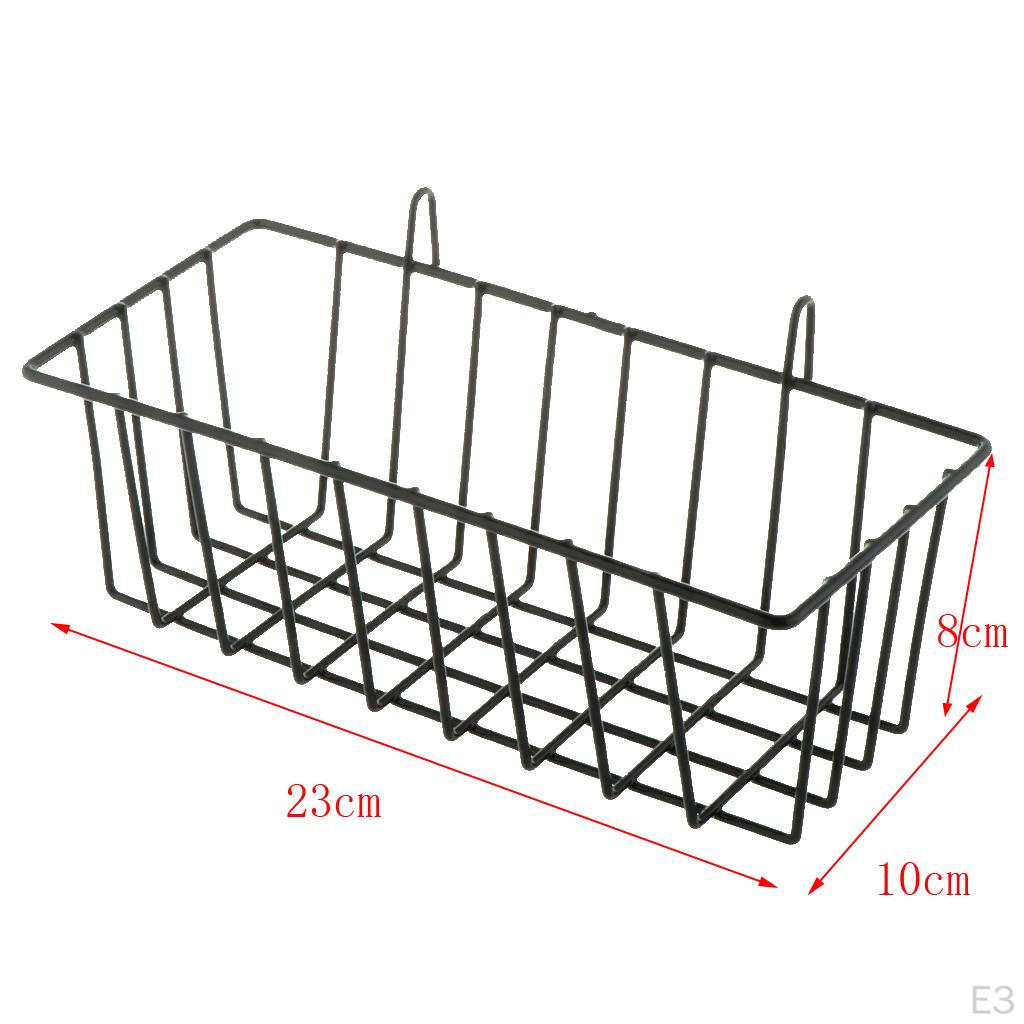 Bathroom Storage Metal Wire Conditioner Holder Deep Shelf with Hanging 3x10x8cm