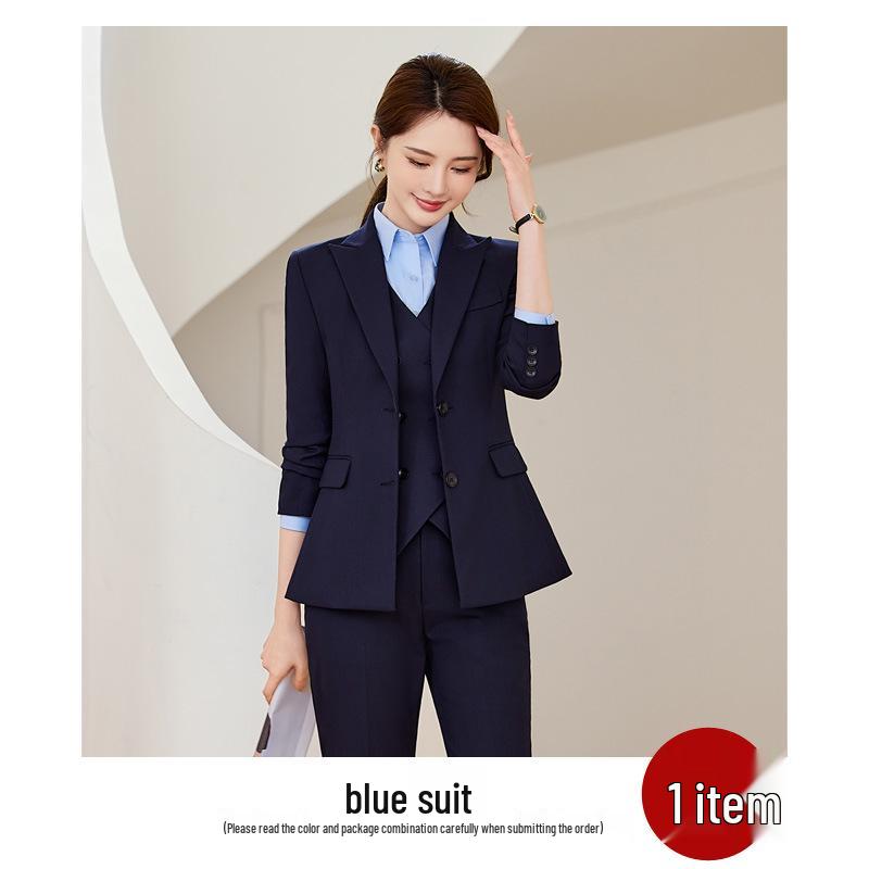 Dámský formální oblek slim fit pro rok 2024: Podzimní/Zimní Manažerské Pracovní Oblečení