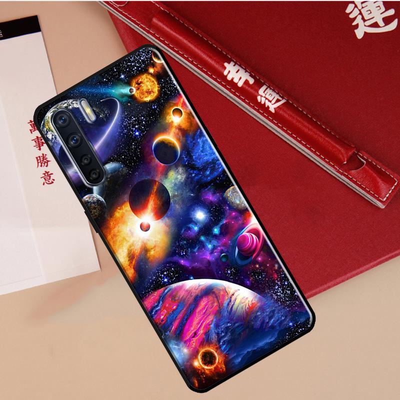 Outer Space Planet Stars Moon Case For Oppo A60 A98 A58 A78 A18 A38 A80 A40 A77 A57 A17 A74 A54 A94 A96 A76 A16 A15 A5 Pro