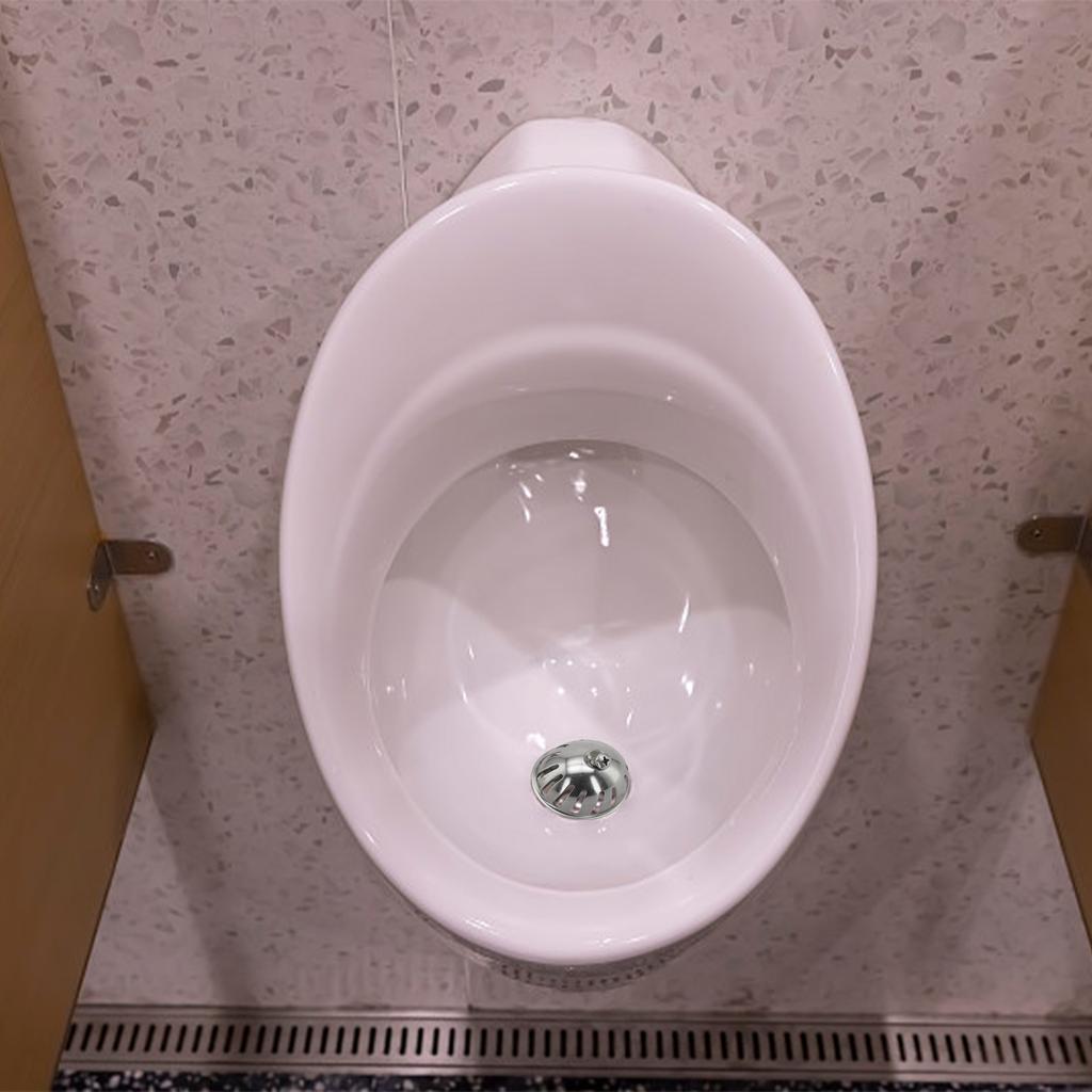 Washout Urinal Strainer with Leaky Spud Top Funnel Chrome Finish Perfect for Commercial Environments To Block Debris