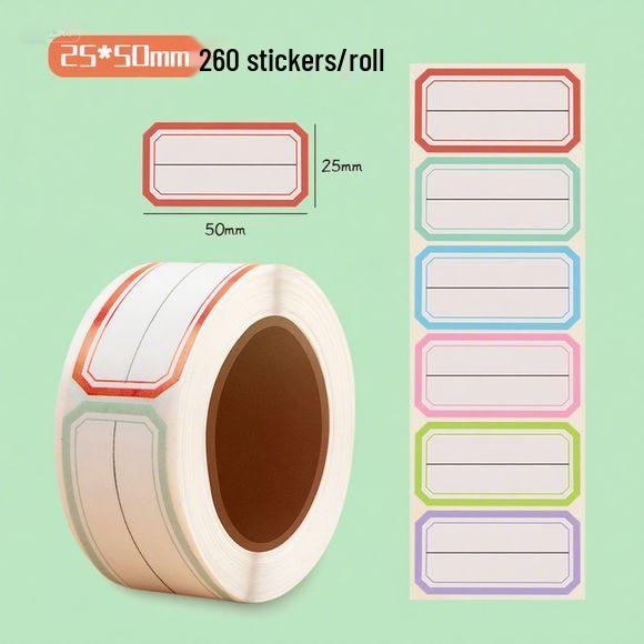 800 Waterproof Color Labels: Hand-writable, Easy-Tear Stickers for Warehouse and Price Marking Classification.