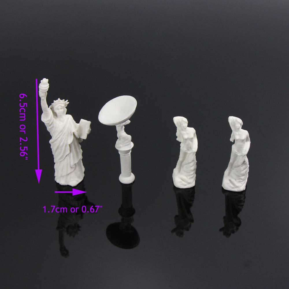 Scenery Collection Fountain Model Sculpture Model 13 Pieces Model Building Model Diorama Miniature Garden Decoration Railway Model Education DIY 187