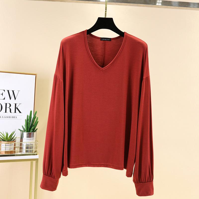 Loose V-neck Long Sleeve Women's Sun Protection T-shirt - Plus Size Summer Riding Top, Korean Style