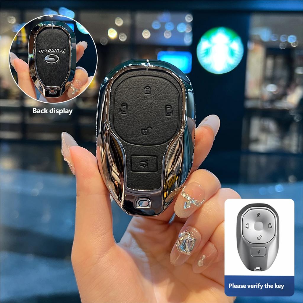 New Fit For Gac Trumpchi Empow J11 J12 J13 J15 J16 Gs8 Gs4 Gs3 M8 Auto Styling Auto Zinc Alloy Key Fob Cover Case Mount Chain