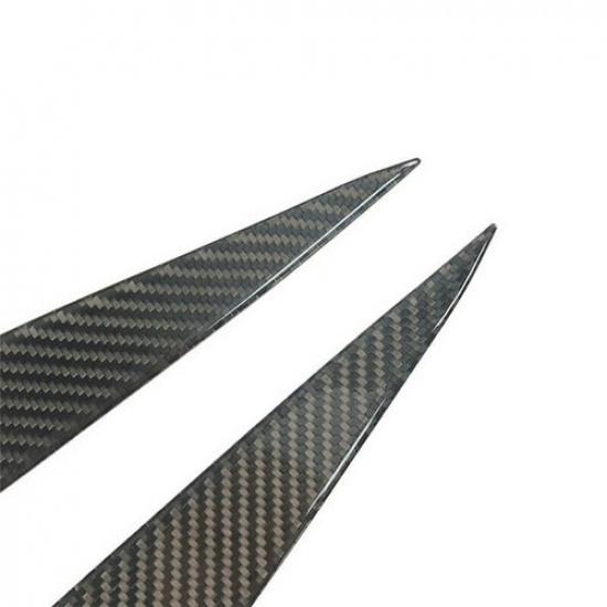 Carbon Fiber Car Headlights Eyebrows trim Cover NEW special For BMW 5 Series F10