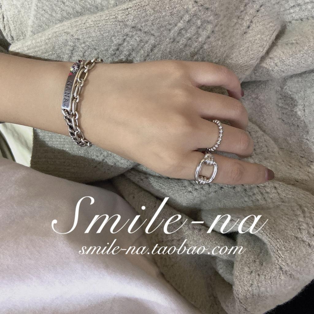 925 Trendy Silver Minimalist Ring With Hollow Circle Design Perfect For Wear Everyday