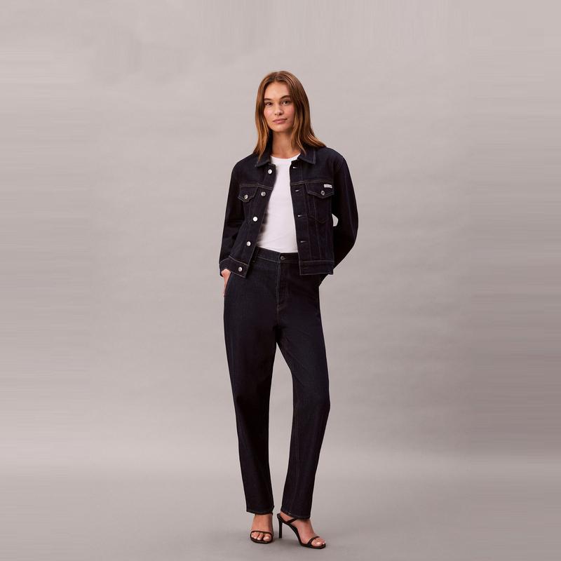 Calvin Klein American Vintage Classic Collar Denim Jacket Women Jackets 47D790G