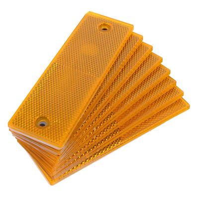 GLEAVI 8pcs Plastic Reflector Truck Reflective Tape Truck Rear Reflector Safety Warning Tape Truck