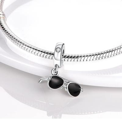 Summer Sunglasses Pendantscopper Platedoriginal Beads Fit Originalcharms Bracelet Beads Jewelry Diy Gifts For Women