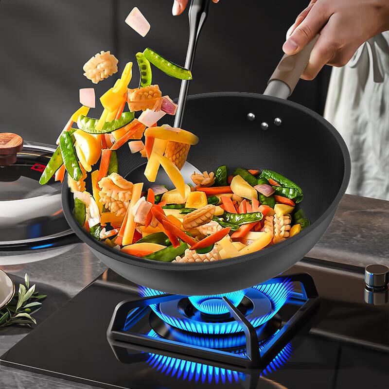 Kangbahe Zunxiang Titanium Fine Iron Non-Stick Wok