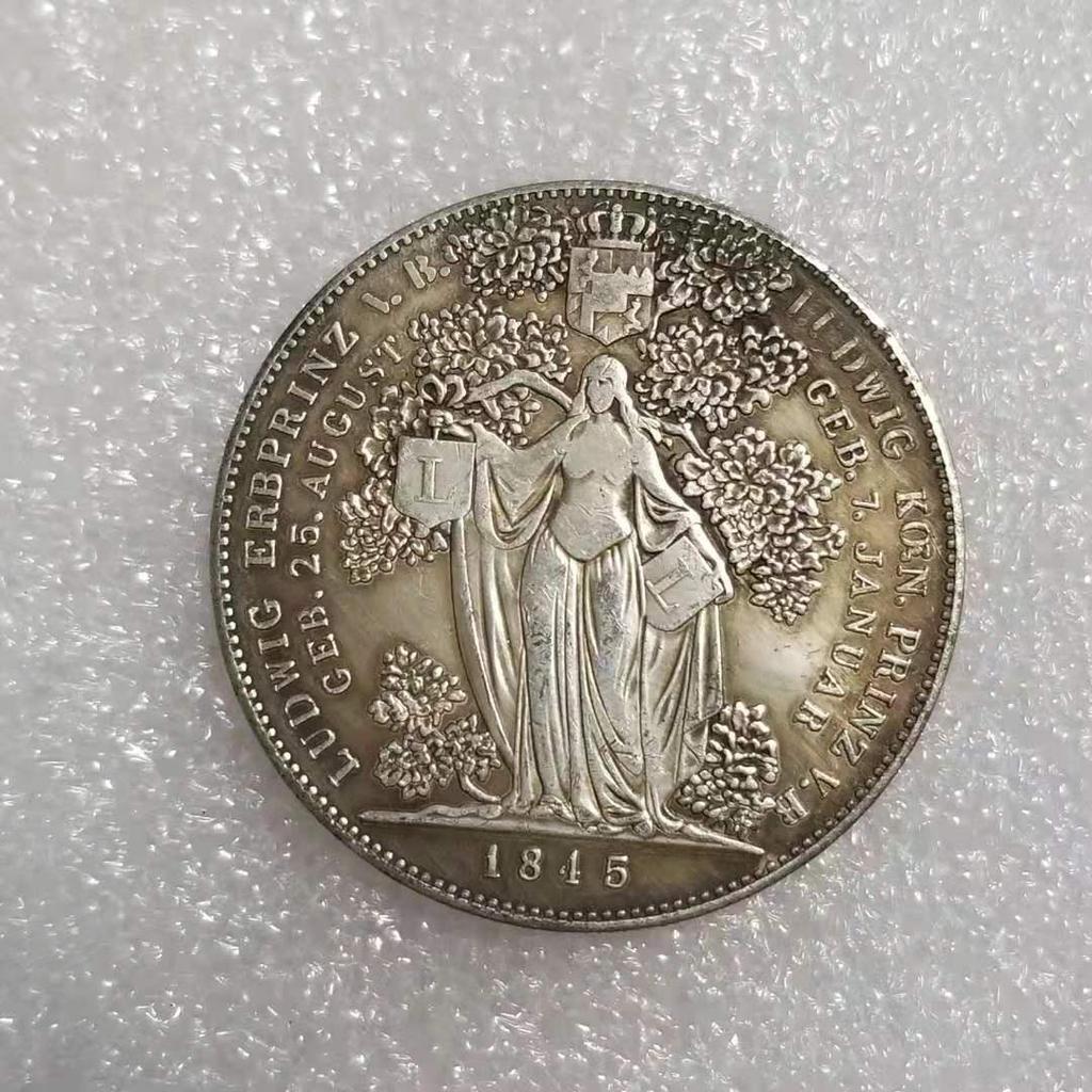 Stříbrné mince německých pamětních sběratelských suvenýrů z roku 1845