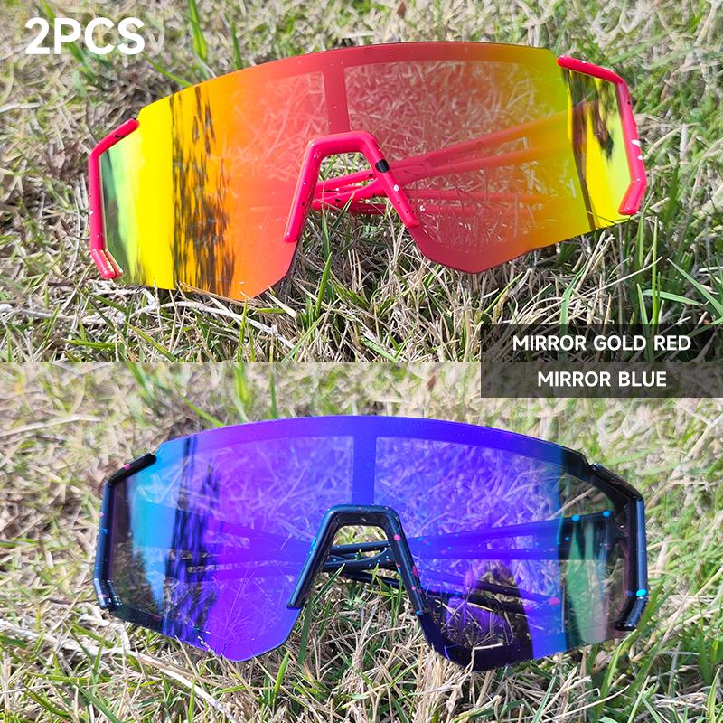 1PCS 2PCS Kids Sunglasses UV400 Protection for Boys Girls 6-12 Years Old Outdoor Riding Glasses Mirror Lens