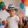 Comfortable Western Cowboy Cap for Boys and Girls with Stud Detail and Breathable Fabric for Daily Wear and Theme Party