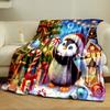 Penguin Christmas Wonderland print blanket soft and cozy perfect for the living room bed sofa or a nap,gift