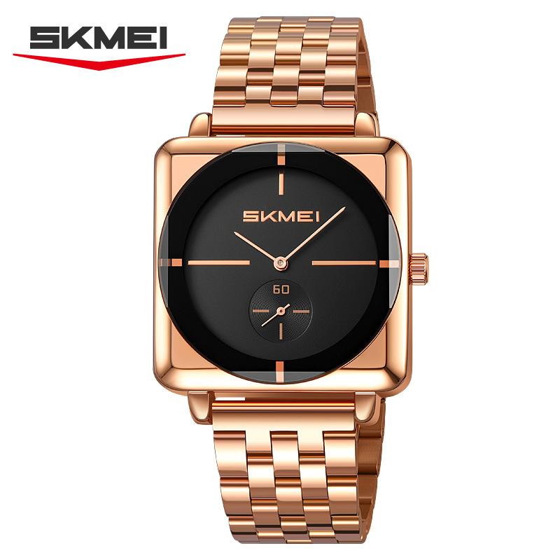 New Square Men's Watch Large Dial Steel Strap Men's Watch Casual Fashion Quartz Watch Men's