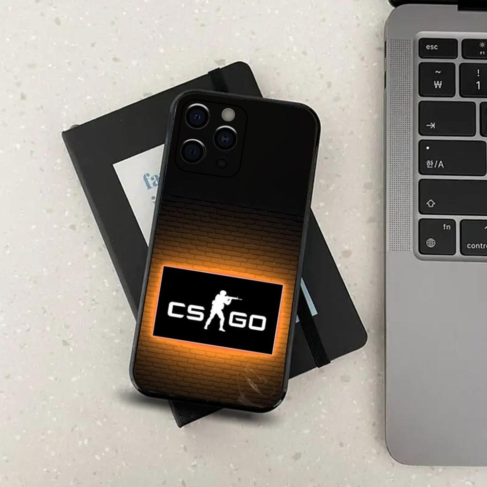 C-Counter Strike 2 CS GO Game Phone Case For Apple iPhone 15,14,13,12,11,Pro,X,XS,Max,XR,Plus,Mini Soft Black Cover