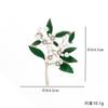 Gardenia Brooch Female Literary Temperament Brooch Anti-Light Clothing Fixed Pin Buckle Suit Shirt Accessories Collar Pin