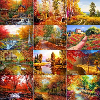 Full Square/Round Landscape Art Diamond Embroidery Mosaic Embroidery 5d Diy Diamond Painting Home Decor Gifts New