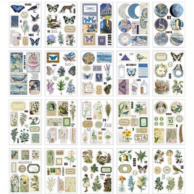 

20 штук ПЭТ-книга с наклейками серии «Ветер острова и гор» Ретро литературные DIY декоративные наклейки материал для ручной работы