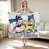 1PC Diddl Custom Name Patterned Flannel Blanket Suitable For All Seasons for Home Decor Warmth and Comfort Gifts Holiday Present