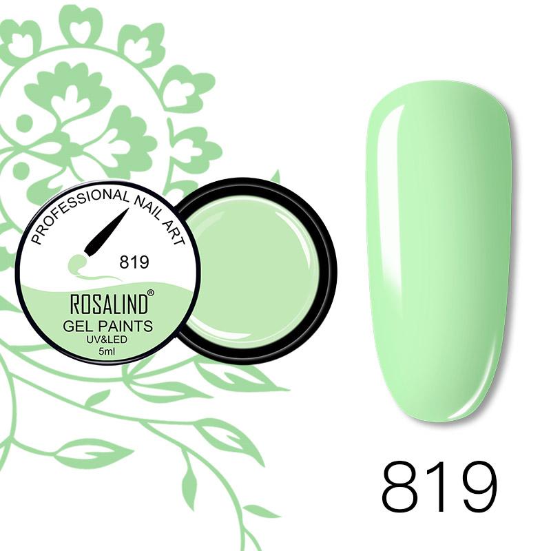 ROSALIND 5ml Metalowy lakier do paznokci Żelowy lakier do paznokci Manicure DIY Polski projekt Nail Art Painted