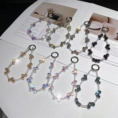 Luxury Crystal Beaded Phone & Handbag Lanyard with Anti-Lost Pendant