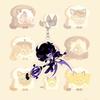 Cookie Run Kingdom Dekoracyjny Wisiorek Kawaii Figurka z Gry Student Kreskówkowy Breloczek Kratka Letni Wersja Q Dziewczyna Anime Prezent Festiwalowy