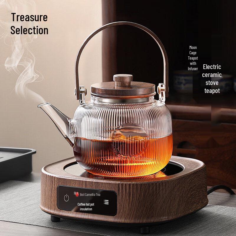 ZISIZ 2025 Glass Boiling Tea Pot