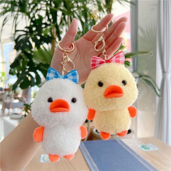 

12 см изысканный брелок с украшением милая уютная сенсорная утка