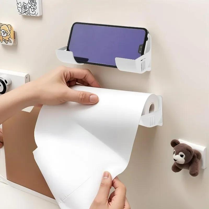4pcs Trash Bags Shelf Holder Wall Mounted Plastic Bag Film Container DispenserGarbage Bag Storage Box Organizer For Kitchen
