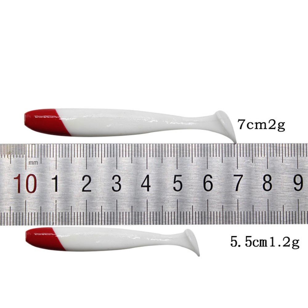 Swimbait Fish T Tail 5.5/6.3/7/9/12cm Flying Fishing Lure Fishing Lure Soft Lure Worm Soft Bait