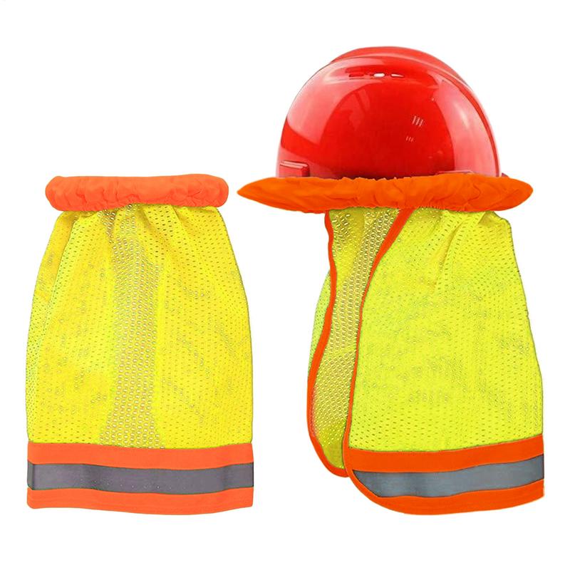 Safety Hard Hat Shade Neck Shield Helmets Reflective Hat Brim Reflective Cap Cover for Outdoor Construction Helmets Shield