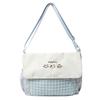 Kitten Plaid Shoulder Bag Junior High School Student Lightweight Travel Crossbody Bag