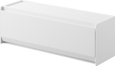 Yamazaki Magnetic Cutlery Case, White, Dimensions: W26 X D8 X H9cm, Tower Design, Easy Open/Close, Stackable, 8462