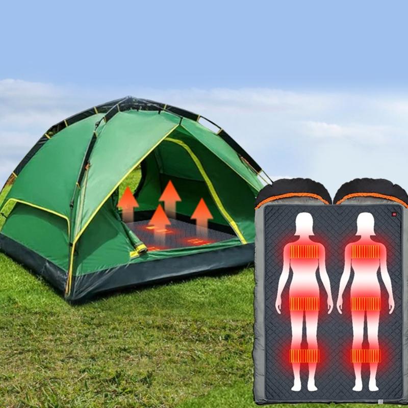 Camping Beheizbare Schlafsackmatte Outdoor Beheizbare Decke USB-Heizer Elektrische Heizdecke für Zelt Outdoor Camping