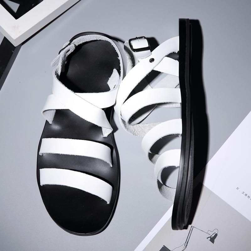 Summer New Men's Sandals Lightweight Flat Beach Casual Shoes Anti Slip Breathable Men's Hiking Camping Shoes Fashion New