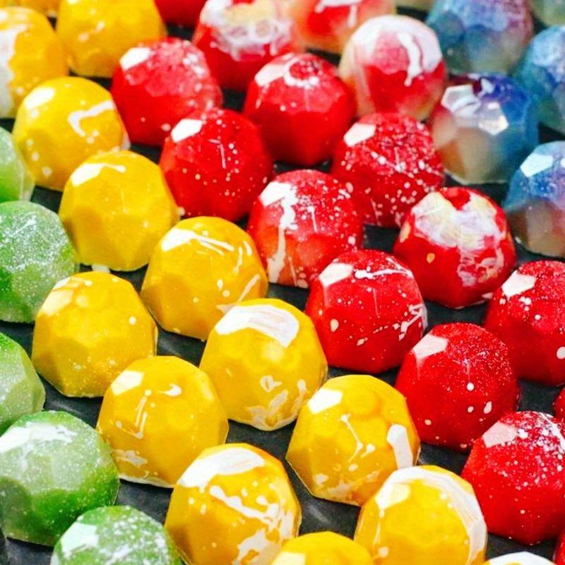 Diamind Shape Polycarbonate Chocolate Mold for Candy Confectionery Baking Pastry Tools Mould