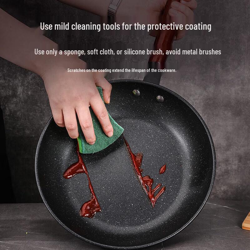 Le Qianchu 26cm Maifan Stone Non-Stick Fry Pan