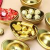 1/3Pcs Ingot Shaped Tinplate Candy Box Storage Biscuits Treats Tea Jar Gift Container With Lid For Wedding Party Decorative Boxe