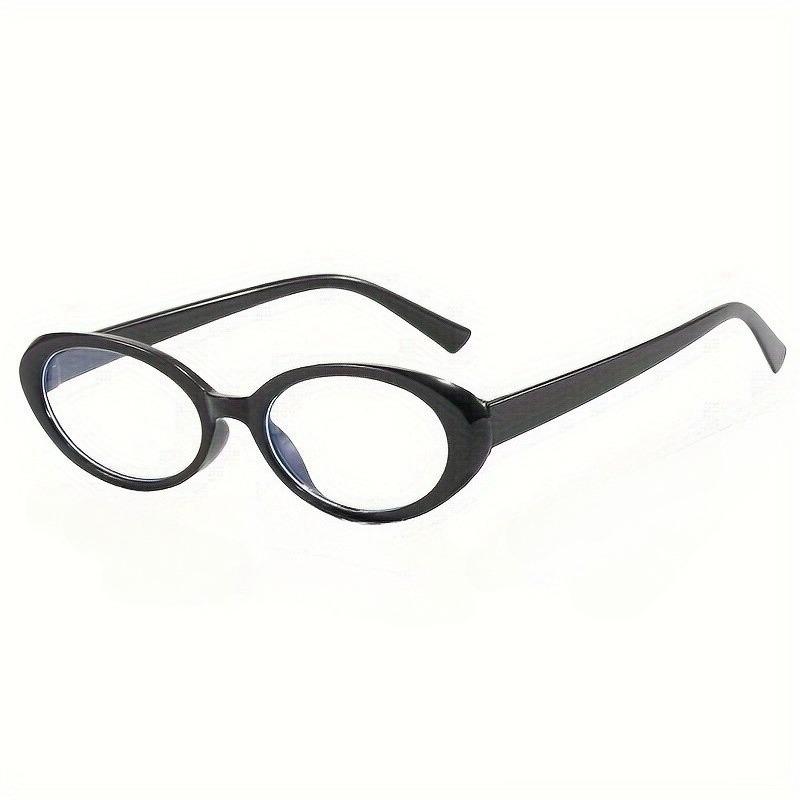 1pc Y2K Retro Oval Glasses - Lightweight Full-Rim Frame Fashion Eyewear Vintage-Inspired for Women’s Everyday Casual Eyewear