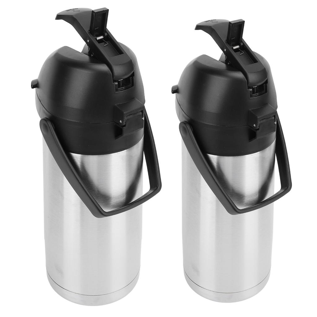 1.6L/1.9L Coffee Dispenser with Pump Insulated Stainless Steel Thermal Beverage Dispenser For Hot Cold Water Party Drinks