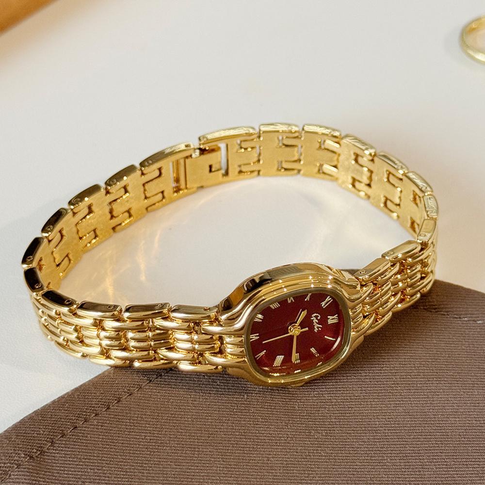 GEDI Vintage Gold Women's Watch Luxury Shell Dial Elegant Dress Waterproof Quartz Women's Wristwatch Gift #Reloj Mujer