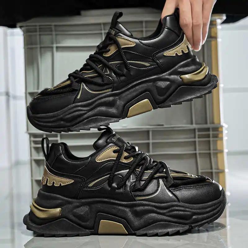 Fashion Non-slip Flat-heeled Mans Orange Sneakers Walking Summer Shoes For The Elderly Beige Boots Sport Comfortable Cute All Brand