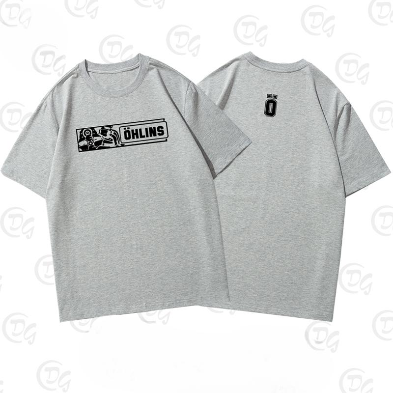 2025 Sweden OHLINS Motorcycle Shock Absorber Modified Short-sleeved T-shirt Male and Female Cyclists Riding Clothes