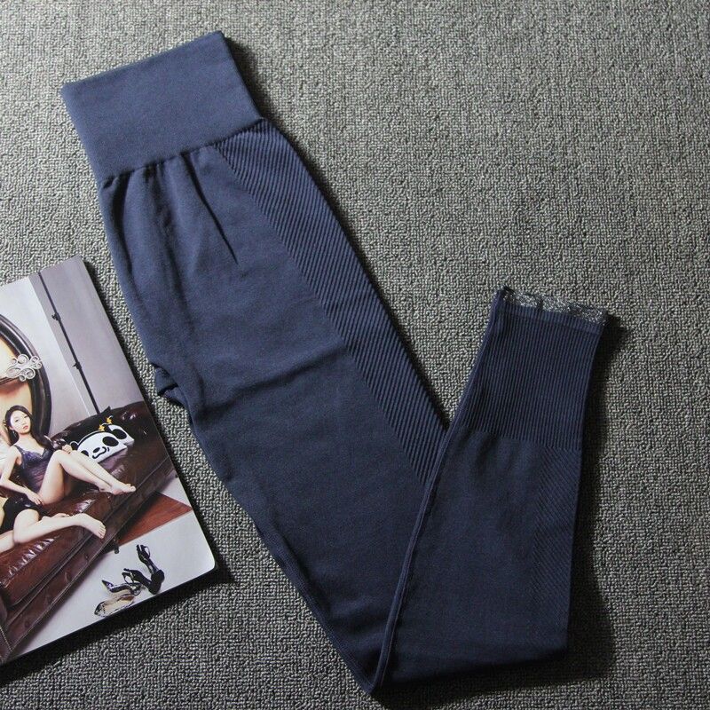 

High Waist Tight Stretch Quick-Dry Running Training Workout Pants Blue XS