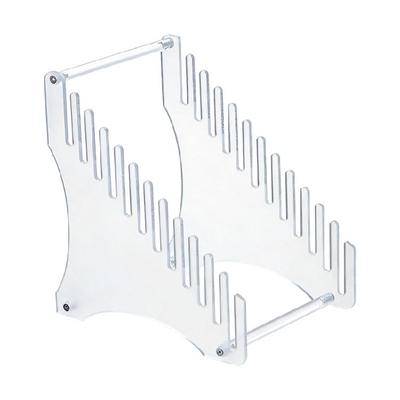 12 Slots Acrylic Vinyls Record Organizer Easy Assembly Vinyls Record Holder Display Rack for Vinyls 12 Album Capacity