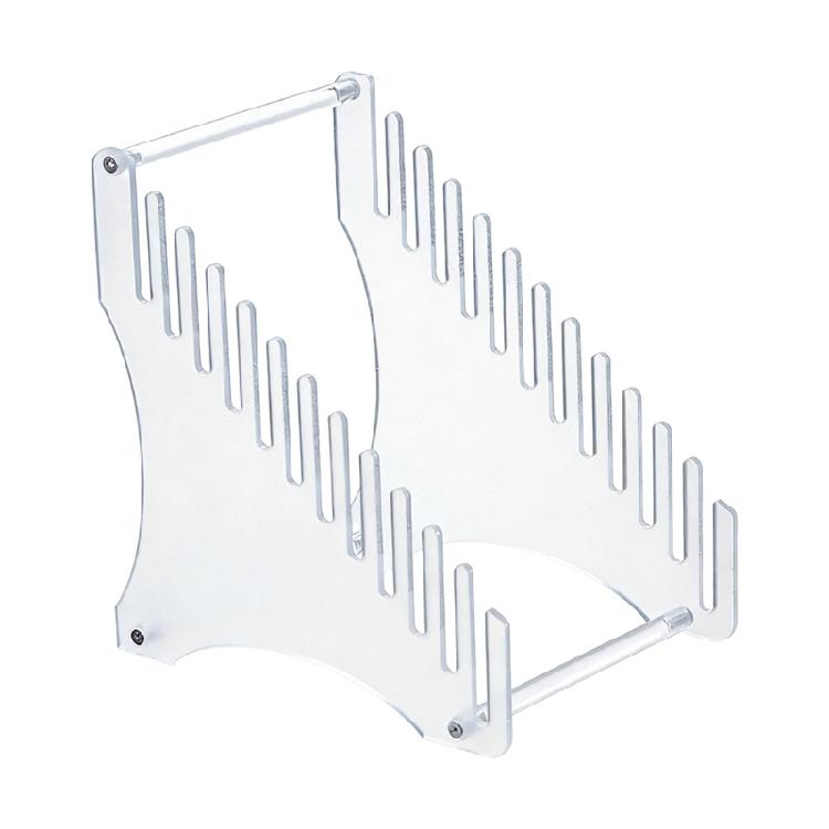 

12 Slots Acrylic Vinyls Record Organizer Easy Assembly Vinyls Record Holder Display Rack for Vinyls 12 Album Capacity 1
